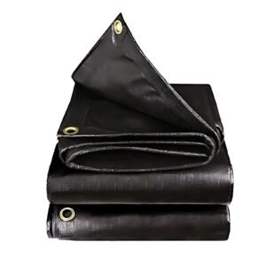 Black HDPE 175 GSM Heavy Duty Plastic Tarpaulin, Tirpal, Tadpatri for Multipurpose, Strong and Long Lasting Product