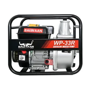 Balwaan WP 33R Water Pump, 3 Inch Outlet, 7 HP Powerful Petrol Engine 4 Stroke, Use For Irrigation and Agriculture Farming