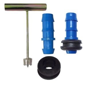 16mm Drip Irrigations Rubber Grommet 50 pcs ,Takeoff 50 pcs And 16mm Metal Drill Bit Tool 1 pcs for PVC Pipes