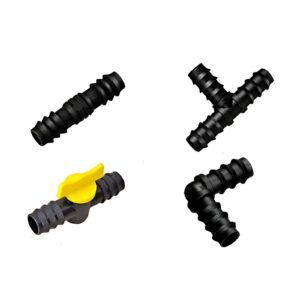Drip Irrigation Accessories (Elbow, Lateral Cock, Joiner & Tee Connectors) Durable And Long Lasting Material