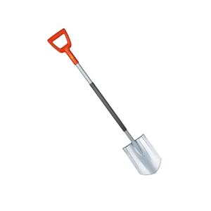 Wolf Garten Spade (ASP-D), Used Digging And Lifting The Soil, Lightweight, Gardening Shovel With Long D Handle