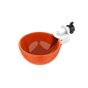 Large Automatic Chicken Waterer Cups | Chicken Water Feeder Suitable for Chicks, Duck, Goose, Turkey and Bunny | Poultry Water Feeder Kit (Orange)